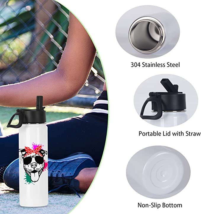 22 Oz Sports stainless steel water bottle